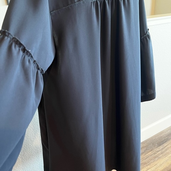 H&M FLOUNCE SLEEVED COAT - SMALL - Picture 3 of 8